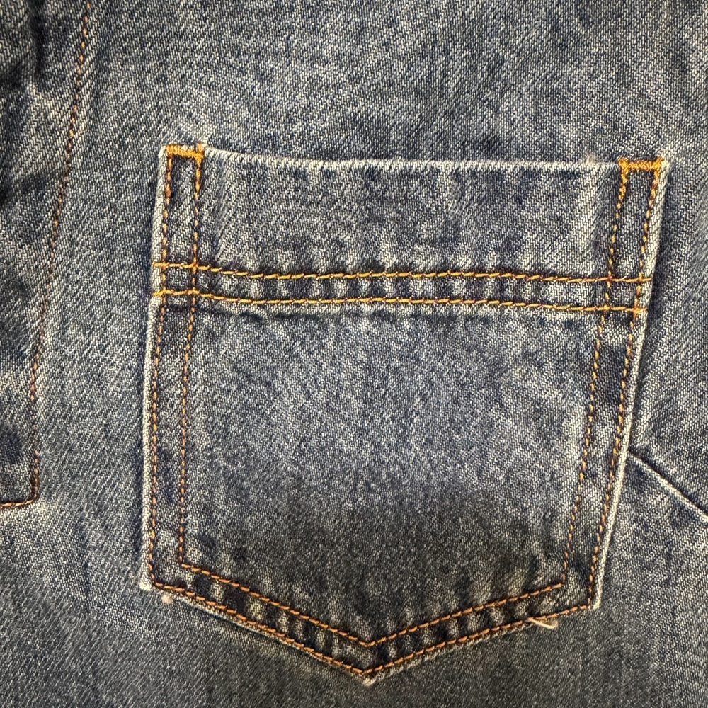 Habitual Denim Tunic Dress with Front Pockets - Picture 3 of 7